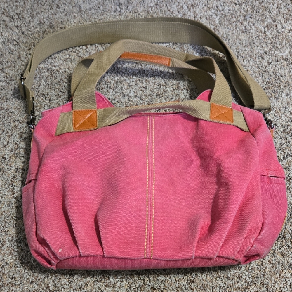Pink Canvas Tote Bag